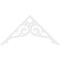 Ekena Millwork Pitch Bordeaux Architectural Grade PVC Gable Pediment, 72"W x 36"H x 1"P (12/12) GPP072X036X100BOR - alternate 2